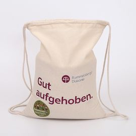 Chine Les sacs de cordon vides de coton/ont personnalisé de petits sacs de tissu avec le cordon fournisseur