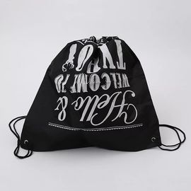 Chine Le logo a imprimé des sacs de cadeau de cordon/des sacs de cordon noirs coton de voyage fournisseur