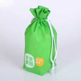 Chine Sac de cordon vert d'été, sacs légers de cadeau de cordon de tissu fournisseur