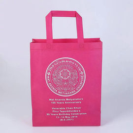 Chine D'épicerie transfert de chaleur rose de sacs de textile tissé non imprimant la conception d'OEM fournisseur