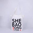 Chine Le petit luxe le sac/10oz noir et blanc d&#039;emballage de toile a personnalisé des sacs d&#039;emballage société
