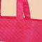 Les sacs à provisions réutilisables rouge-clair qui se plient dans eux-mêmes ont adapté le logo aux besoins du client fournisseur