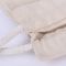 Sac de cordon personnalisé par blanc, mini sacs de cordon carrés de toile fournisseur