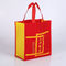 Grands sacs à provisions non tissés de polypropylène/sac non tissé réutilisable de rouge fournisseur