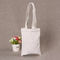 Sac de achat imprimé de toile de coton, sac d'emballage blanc de coton de logo fait sur commande fournisseur