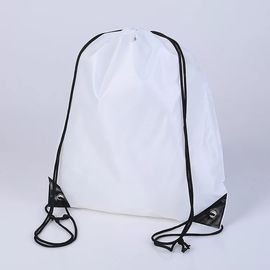 Sac à dos blanc de cordon de Trainning, grand sac imperméable de sports de cordon