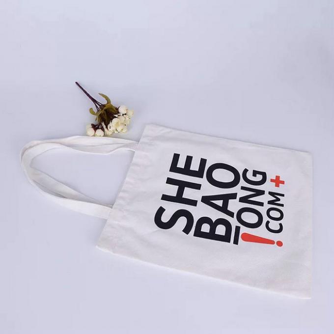 Le petit luxe le sac/10oz noir et blanc d'emballage de toile a personnalisé des sacs d'emballage