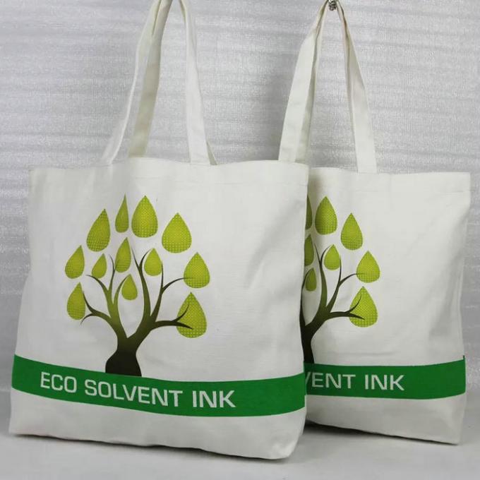 Sacs d'emballage imprimés mini par coutume de toile, sac à provisions réutilisable d'emballage de coton